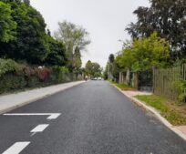 Kompletní oprava vozovky v ulici Bachmačská byla dokončena na začátku září.